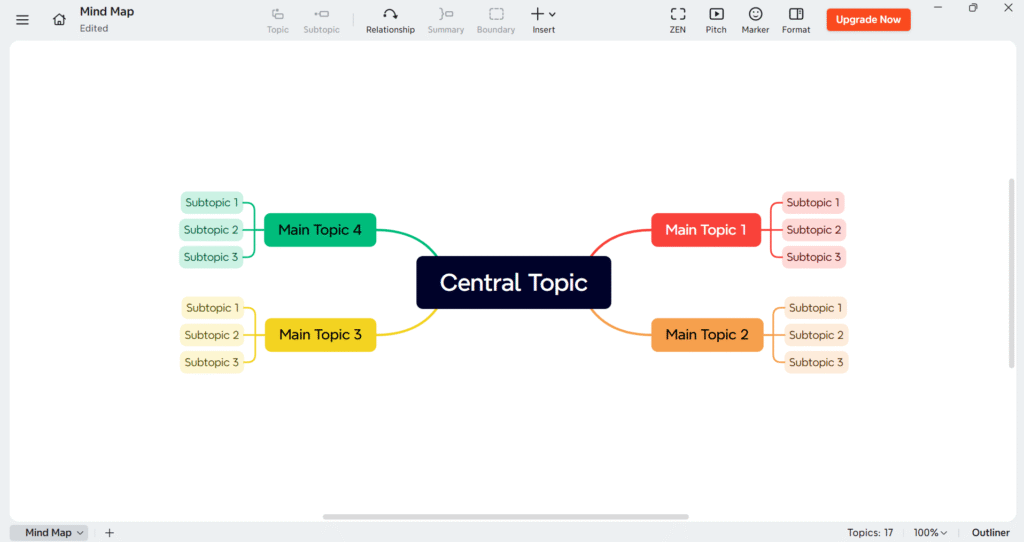 xmind interface
